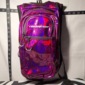 Vibedration Hydration Backpack w/o bladder - Dark Pink/Purple vinyl type…